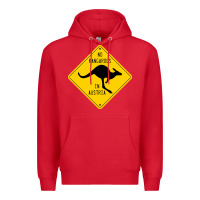 Red no kangaroos in austria Premium Hoodie - artisFamous