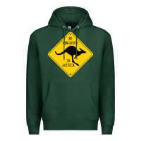 Sports Green no kangaroos in austria Premium Hoodie - artisFamous