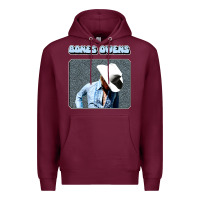 Burgundy bones owens Premium Hoodie - artisFamous