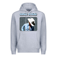 Heather Grey bones owens Premium Hoodie - artisFamous