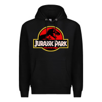 Black jurassicc park cartoon Premium Hoodie - artisFamous