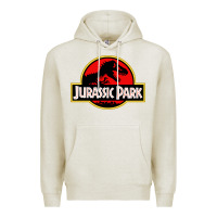 Oatmeal Heather jurassicc park cartoon Premium Hoodie - artisFamous