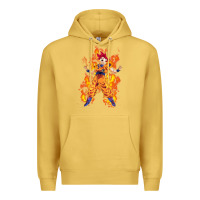 Antique Gold goku super sayan Premium Hoodie - artisFamous