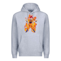 Heather Grey goku super sayan Premium Hoodie - artisFamous
