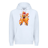 White goku super sayan Premium Hoodie - artisFamous