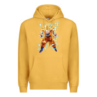 Mustard super saiyan Premium Hoodie - artisFamous