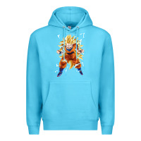 Ocean Blue super saiyan Premium Hoodie - artisFamous