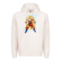 Pale Pink super saiyan Premium Hoodie - artisFamous