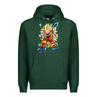 Sports Green super saiyan Premium Hoodie - artisFamous