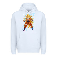 White super saiyan Premium Hoodie - artisFamous