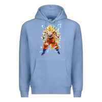Colony Blue super saiyan Premium Hoodie - artisFamous