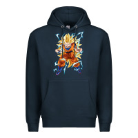 Navy super saiyan Premium Hoodie - artisFamous