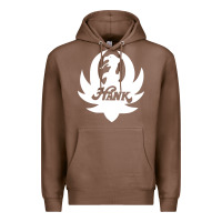 Chestnut white and black hank art Premium Hoodie - artisFamous