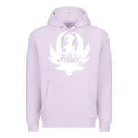 Lilac white and black hank art Premium Hoodie - artisFamous
