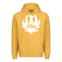 Mustard white and black hank art Premium Hoodie - artisFamous