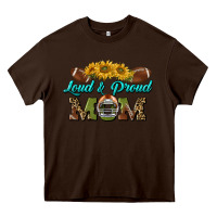 Chocolate Brown loud and proud mom Heavy Core Tee - BundleAndBundleShop