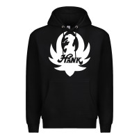Black white and black hank art Premium Hoodie - artisFamous