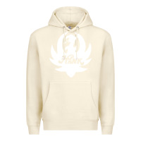 Sandshell white and black hank art Premium Hoodie - artisFamous