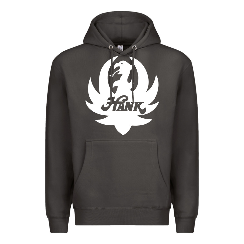 White And Black Hank Art Premium Hoodie by artisFamous | Teevron