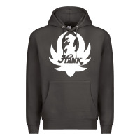 Smoke white and black hank art Premium Hoodie - artisFamous