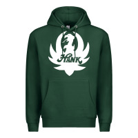Sports Green white and black hank art Premium Hoodie - artisFamous