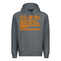 Rock yes i am tall Premium Hoodie - artisFamous