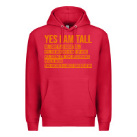 Cardinal yes i am tall Premium Hoodie - artisFamous