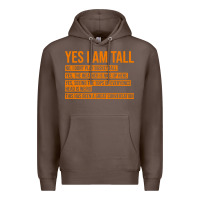 Coffee yes i am tall Premium Hoodie - artisFamous
