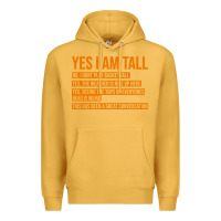Mustard yes i am tall Premium Hoodie - artisFamous