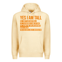 Pina Colada yes i am tall Premium Hoodie - artisFamous