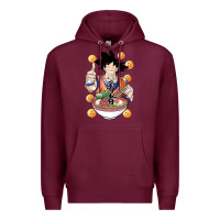 Burgundy Saiyan Ramen Premium Hoodie - artisFamous