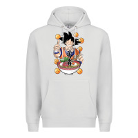 Dove Grey Saiyan Ramen Premium Hoodie - artisFamous