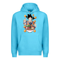 Ocean Blue Saiyan Ramen Premium Hoodie - artisFamous