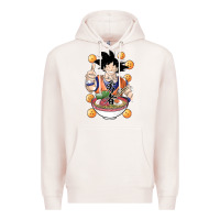 Pale Pink Saiyan Ramen Premium Hoodie - artisFamous