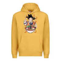 Mustard Saiyan Ramen Premium Hoodie - artisFamous