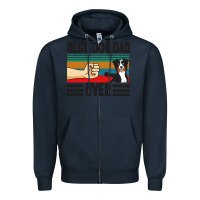 Navy Best Dog Dad Ever Zipper Hoodie - Bettercallsaul