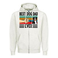 Oatmeal Heather Best Dog Dad Ever Zipper Hoodie - Bettercallsaul