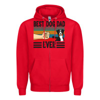 Red Best Dog Dad Ever Zipper Hoodie - Bettercallsaul