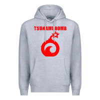 Heather Grey tsunami bomb trust no one Premium Hoodie - artisFamous