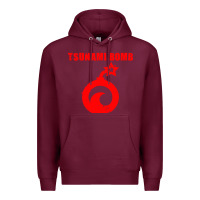 Burgundy tsunami bomb trust no one Premium Hoodie - artisFamous