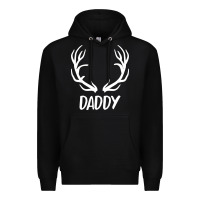 Black Daddy Deer Premium Hoodie - artisFamous