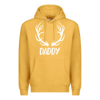 Mustard Daddy Deer Premium Hoodie - artisFamous