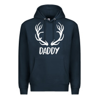 Navy Daddy Deer Premium Hoodie - artisFamous
