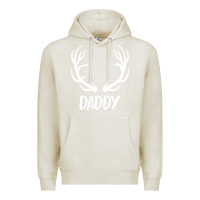 Oatmeal Heather Daddy Deer Premium Hoodie - artisFamous