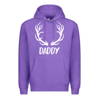 Purple Daddy Deer Premium Hoodie - artisFamous