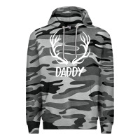 Slate Camo Daddy Deer Premium Hoodie - artisFamous