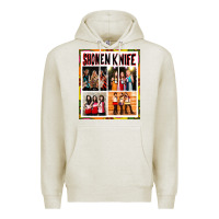 Oatmeal Heather Shonen knife Premium Hoodie - artisFamous