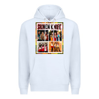 White Shonen knife Premium Hoodie - artisFamous