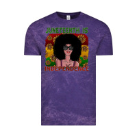 Cloud Purple juneteenth is independence Vintage Tee - SublimationCraftShop
