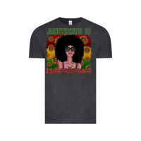 Vintage Black juneteenth is independence Vintage Tee - SublimationCraftShop